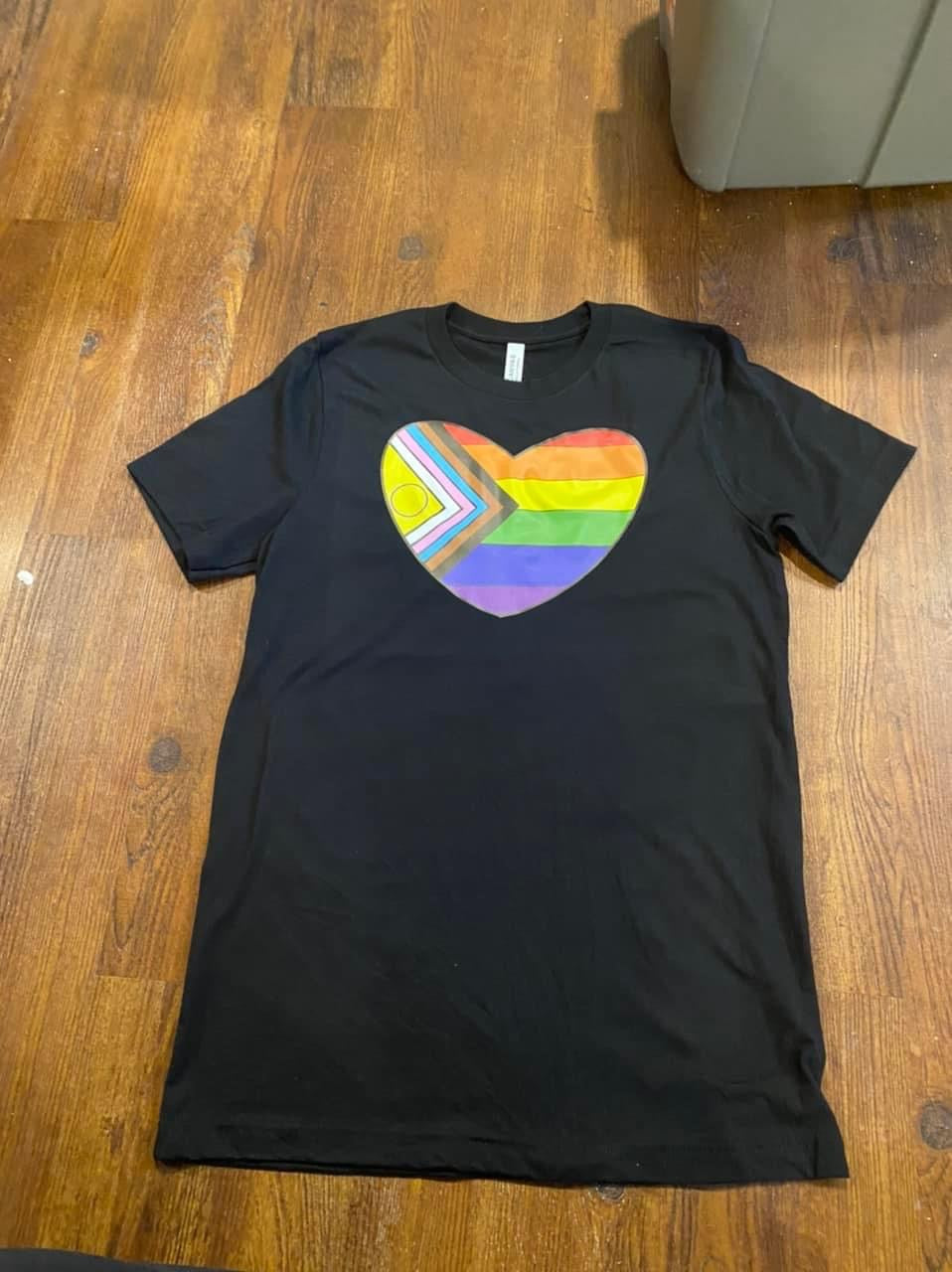 Pride heart tshirt
